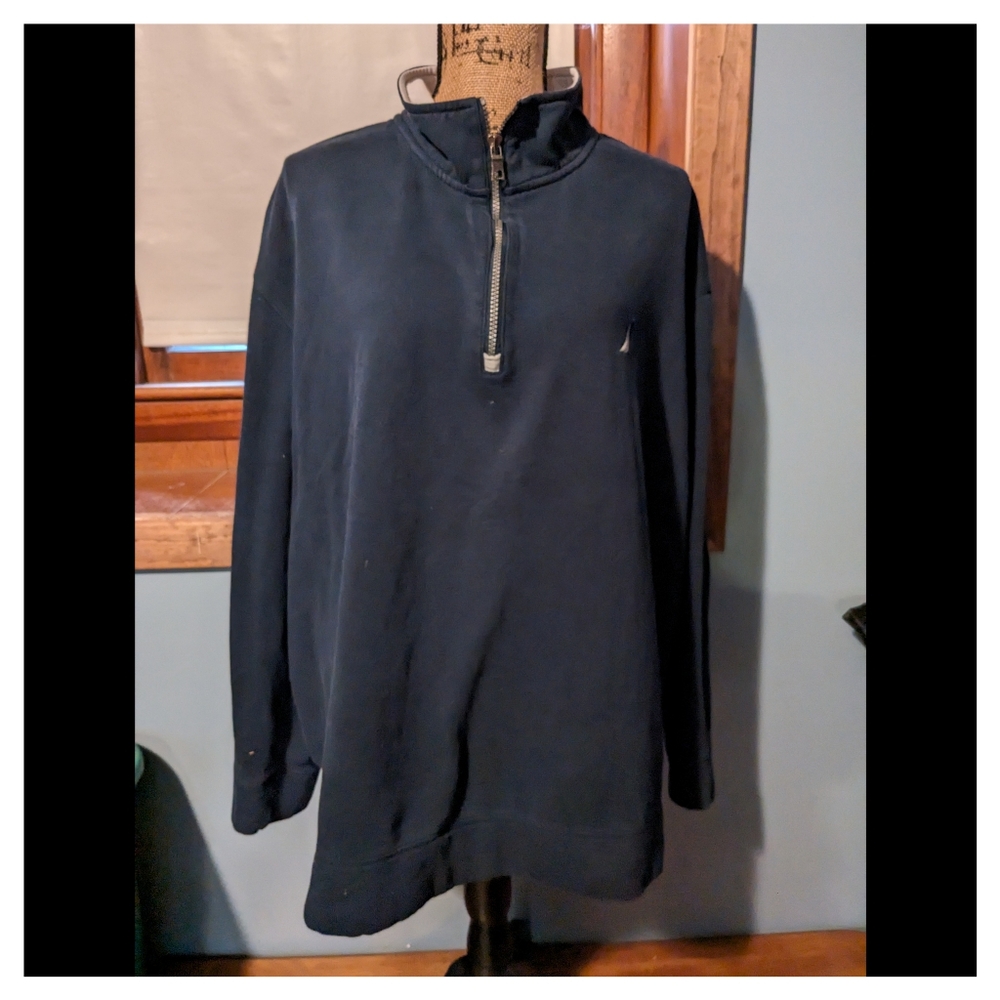 Vintage Nautica Half zip sweatshirt blue size 3xl